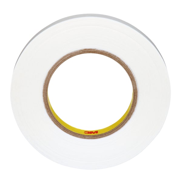 3M 9579 Double Sided Film Tape, 9.0 Mil, 1/2" x 36 yds., White, PK72
